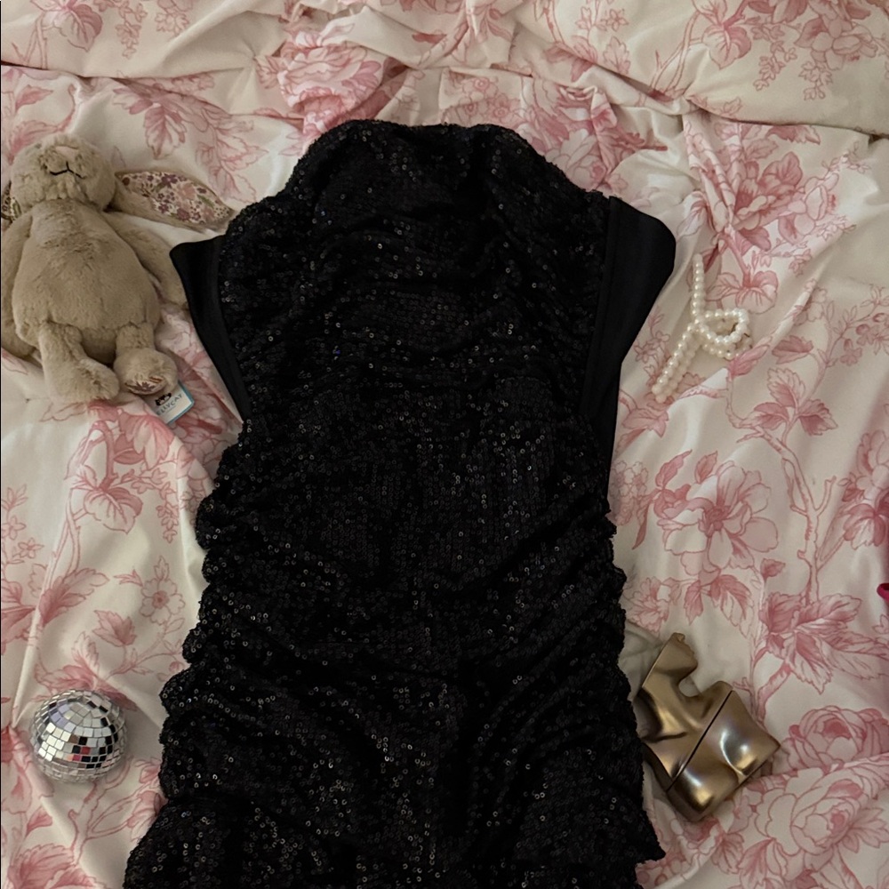 Lucy in the Sky Black Strapless Dress
